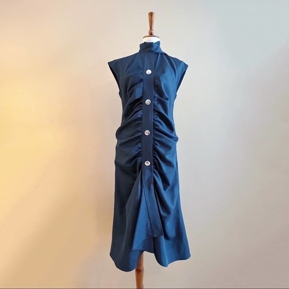 MARNI Technical Garbadine Snap Front Dress Medium - Picture 7 of 12